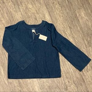 Universal Thread Jean Long Sleeve Blouse